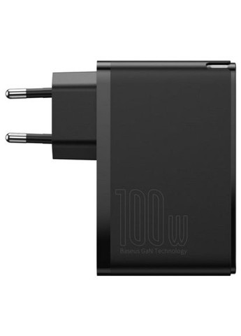 Зарядний пристрій (CCGAN2P-L01) Baseus 2xUSB 100W GaN (2xUSB-C+2xUSB-A) black (370017681)