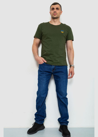Хакі (оливкова) футболка чоловіча патріотична Ager 226R036