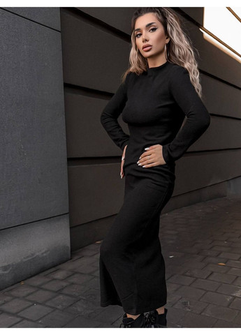 Чорна повсякденний, кежуал жіноча сукня силуетна Avanti однотонна