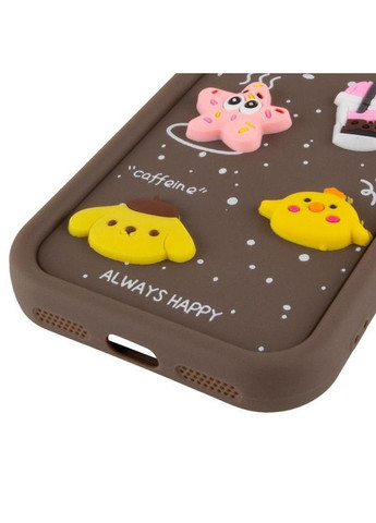 Чехол на Apple iPhone 13 Pro/ для айфона 13 об объемных Toys Case Light Pink Epik (360630335)