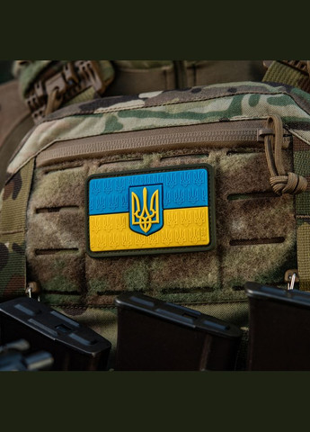 Нашивка прапор України з гербом рельєфний PVC M-TAC (315339270)