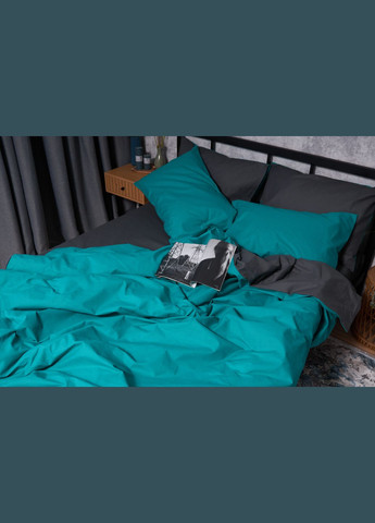 Комплект постельного белья Бязь Gold Люкс полуторный 143х210 наволочки 2х40х60 (MS-820002698) Moon&Star Gray Green (286761856)