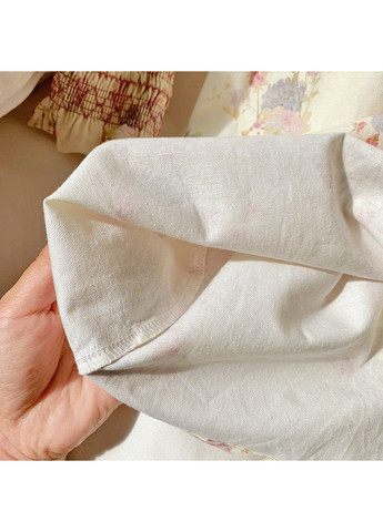 Бежева дитяча сукня з квітковим принтом No Brand (343414986)