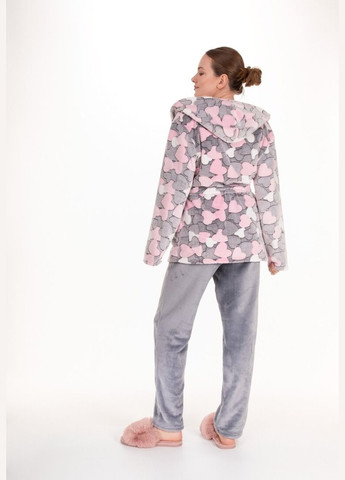 Рожева піжама жіноча махрова для дому N.EL.