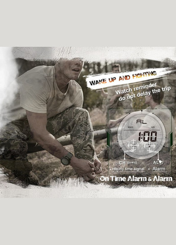 Годинник чоловічий електронний TANK водостійкий, тактичний, протиударний+додатковий ремінець North Edge (341325814)