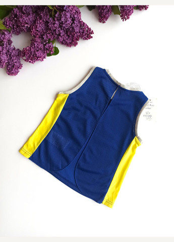 Синьо-жовта літня футболка для дівчинки tf10179 синьо-жовта To Be Too