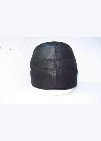 Чоловіча зимова шапка з натуральної шкіри чорна на натуральному хутрі DAVANI 00514 No Brand кепка немка (315890497)