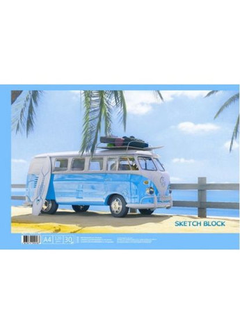 Альбом для рисования " "АА4240/ "Серфинг" А4/40л на скобе (120гр/м)(5/60) Офорт (367760799)