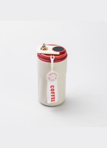 Термокружка Coffee с датчиком температуры 500 мл красная Yiwu (315718315)