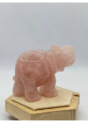 Слон з рожевого кварцу 52*96 мм Рожевий No Brand (361319848)