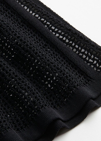 Черное пляжное платье H&M однотонное