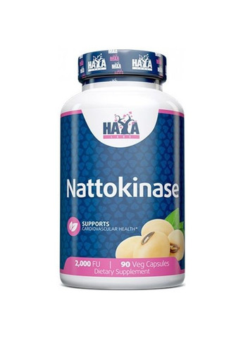 Наттокиназа Nattokinase 2000 FU 90 Veg Caps Haya Labs (285786161)