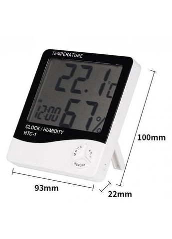 Термогігрометр цифровий HTC-1 вологомір термометр для дому (HT050788) Xiamen (349844835)
