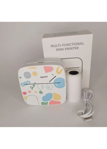 Термопринтер этикеток Bluetooth портативный белый для дома и офиса, печать фото и этикеток China (361848907)