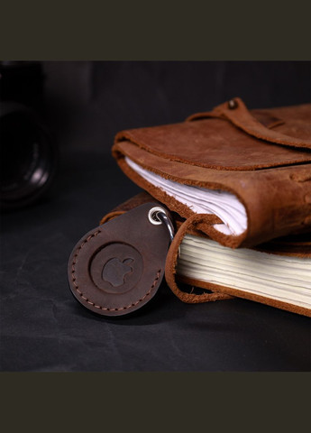 Надійний брелок-тримач для Apple AirTag із натуральної шкіри 11615 Коричневий Grande Pelle (329151690)