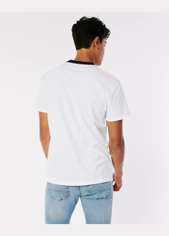 Белая футболка hc9367m Hollister