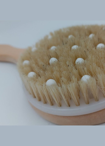 Натуральна щітка масажна антицелюліт кругла 30 см (QS-1089) Luxyart (324440369)