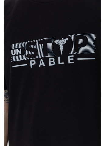 Чорна футболка чоловіча батал, колір білий, 208r014 Ager