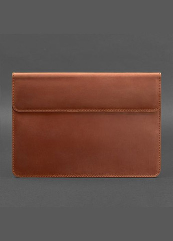 Шкіряний чохол-конверт на магнітах для MacBook 15-16 дюйм Світло-коричневий Crazy Horse (A-026936) BlankNote (329899460)