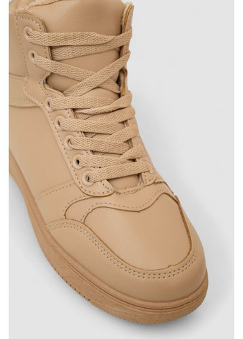 Кросівки жіночі зимові на хутрі,, 248RAJ04 Stilli темно-бежеві всесезони (369505923)