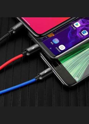 Кабель Three Primary Colors 3-in-1 (0.3m) CAMLT-ASY01 Baseus (368698400)