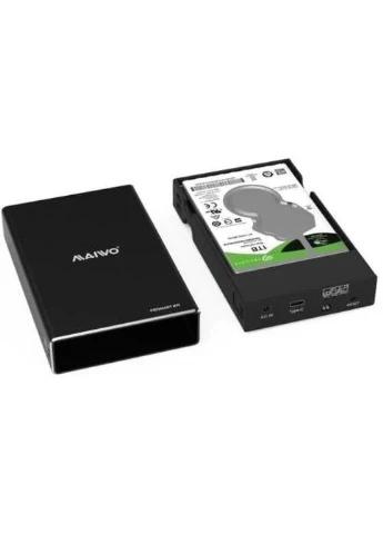 Карман внешний, Black, 2.5", Type-C 3.1 Gen2, 2xSATA, поддержка RAID 0/1/JBOD, до 9.5 мм, LED-индикатор, поддержка горячей Maiwo (395969191)