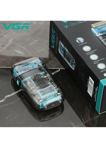 Электробритва VGR V-352 шейвер, двойное лезвие, IPX5, LED Display Hopestar (388718962)