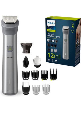 Машинка для стрижки + триммер Multigroom Series 5000 MG5950/15 Philips (360400445)