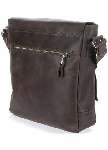 Сумка чоловіча через плече шкіряна месенджер 00886 Коричневий Shvigel (302009322)