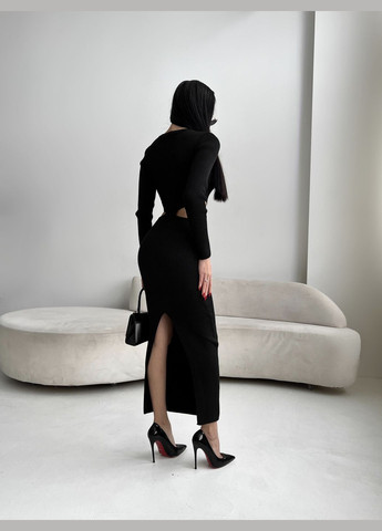Чорна кежуал сукня Larionoff однотонна