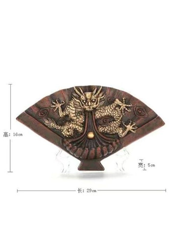 Аромодифузор керамічний для пахощів рідкого диму "Віяло з драконом" + 20 аромоконусів пахощів No Brand (295012651)