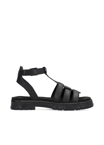 Черные босоножки (р) кожа 0-1-1-v-4255-00 Rieker с ремешком