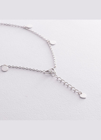 Срібний браслет Монетки на ногу 905-01288 23 23 Oniks (323209274)