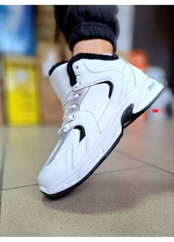 Зимние белые кроссовки женские с утеплителем из меха Stilli кросівки белые зима (362646988)