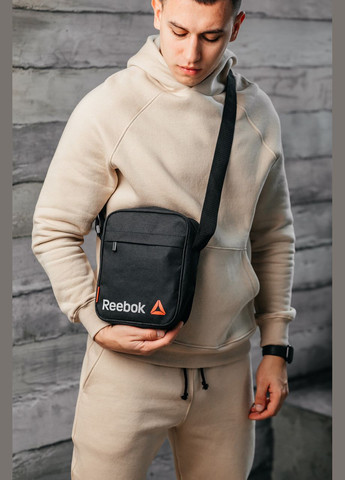 Барстека, Мужская сумка через плечо, Текстильная барсетка на три отделения, Брендовая сумка Reebok (333705198)