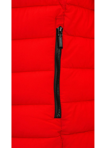 Красная зимняя куртка однотонная мужская 666-11a/6018 красный shop (2000990673220) No Brand