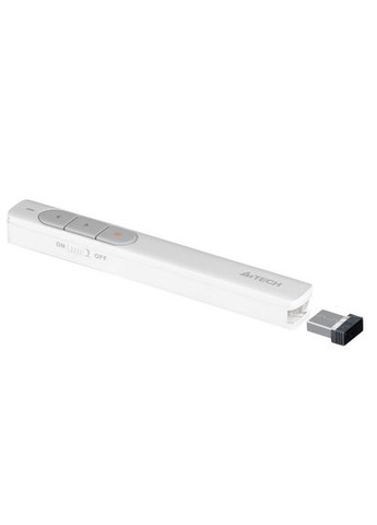 Беспроводная лазерная указка LP15, USB цвет белый. A4Tech (333824968)