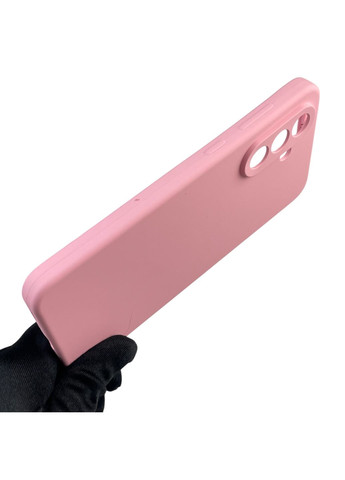 Чохол для Galaxy A56 (SM-A566B) силіконовий з мікрофіброю нековзний на самсунг а56 рожевий Samsung (366387170)