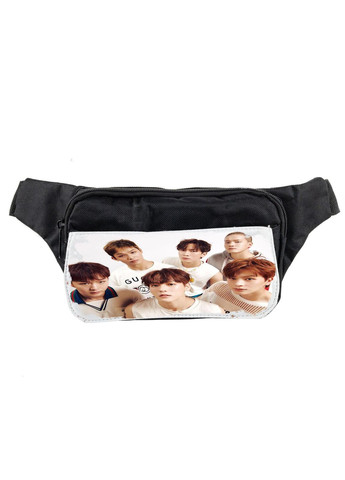 Сумка на пояс (через плечо) бананка, корейский К-Поп BTOB #001 унисекс, 14*22 см, черный No Brand (316120955)