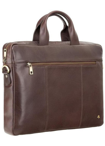 Сумка портфель через плече для документів і для телефону чоловіча з натуральної шкіри Коричневий 37400 Visconti (355245147)