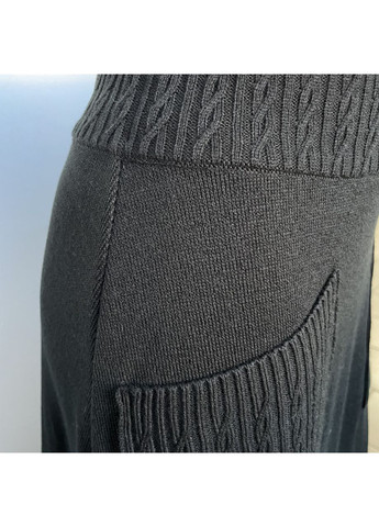 Спідниця в’язана трикотажна міді кишені резинка беж Nita (363053943)