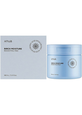 Увлажняющие пады с березовым соком транексамовой кислотой и арбутином Birch Moisture Boosting Pad 70 шт (8809640732188) Anua (365867816)