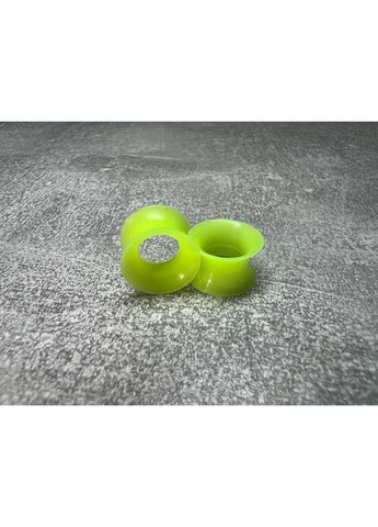 На 10 мм силиконовые туннели в разных цветах Кислотно-Салатовый No Brand (372600015)