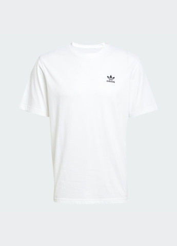 Біла футболка trefoil essentials adidas