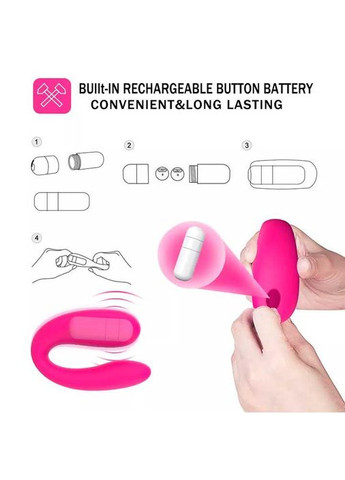 Парный вибратор для двойной стимуляции G-Spot фиолетовый. No Brand (327875890)