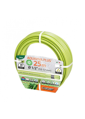 Садовый шланг Aquaviva Plus 81869 (1/2", 25 м) для полива (22335) Claber (286422726)