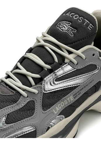 Серые демисезонные кроссовки мужские No Brand L003 2K24 Grey Silver