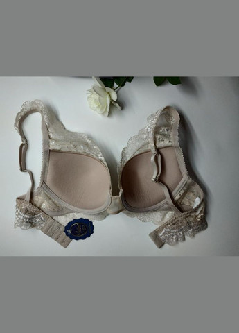 Бежевый бралетт красивенный бюстгальтер-браллет 6168 Leilieve полиамид