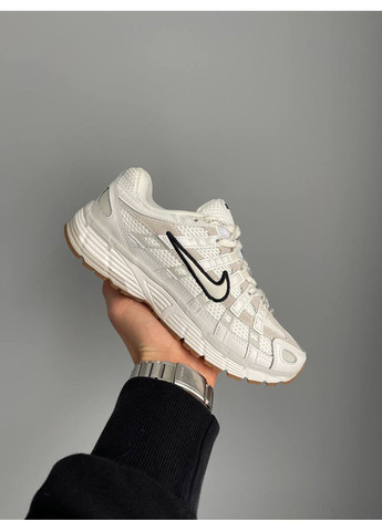 Белые демисезонные кроссовки мужские и женские nike p-6000 white black | найк п-6000 белые No Brand