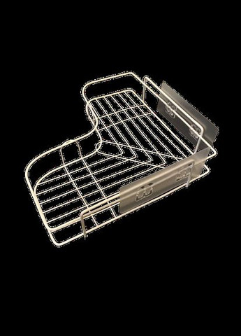 Металева кутова полиця 26 * 26 см настінна біла No Brand (322291111)